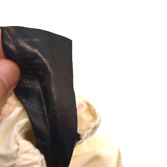 BDG Y2K Cargo Pants Khaki Cream Low-Rise Elastic Waist Wide Leg S - Picture 8 of 9